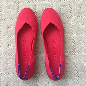 Rothys size 8.5 ruby red flats- worn once!